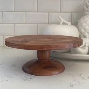 Wooden cake stand (Target).